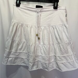 Y2K vintage White Tiered ruffled Skirt